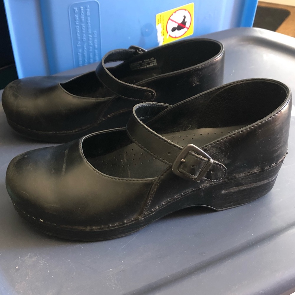 Dansko Black Clog Maryjanes